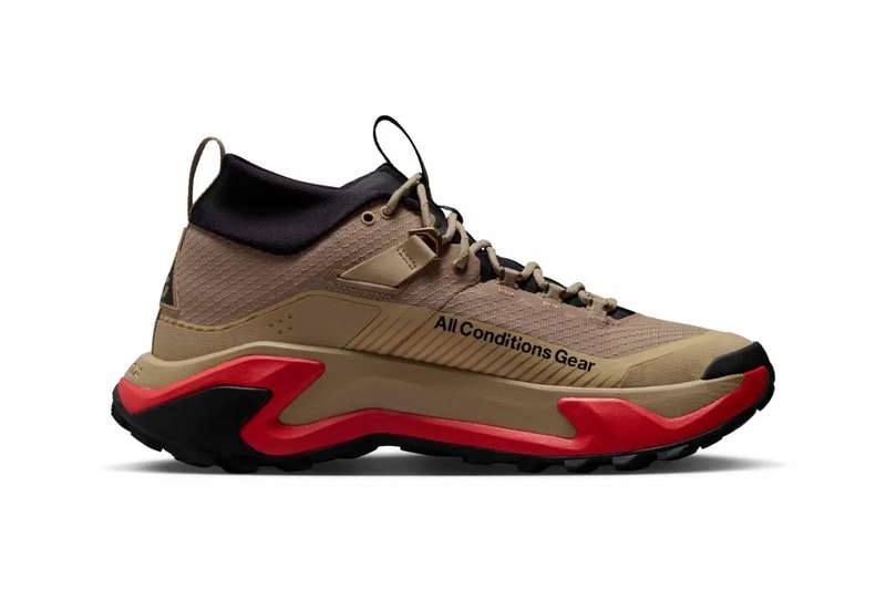 Nike ACG Zegama Hike British Khaki/Linen/Light Crimson/British Khaki IO7854-200 Official Images Release Info