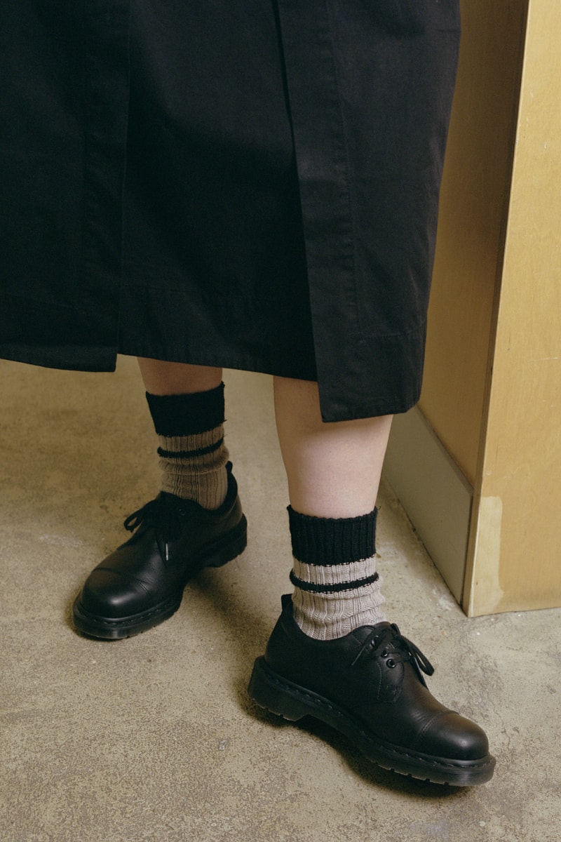 Dr. Martens 1461 MHL. Margaret Howell Collaboration Release Info Black Grained Oiled Leather Shoes Dark Brown Grained Oiled Leather Shoes