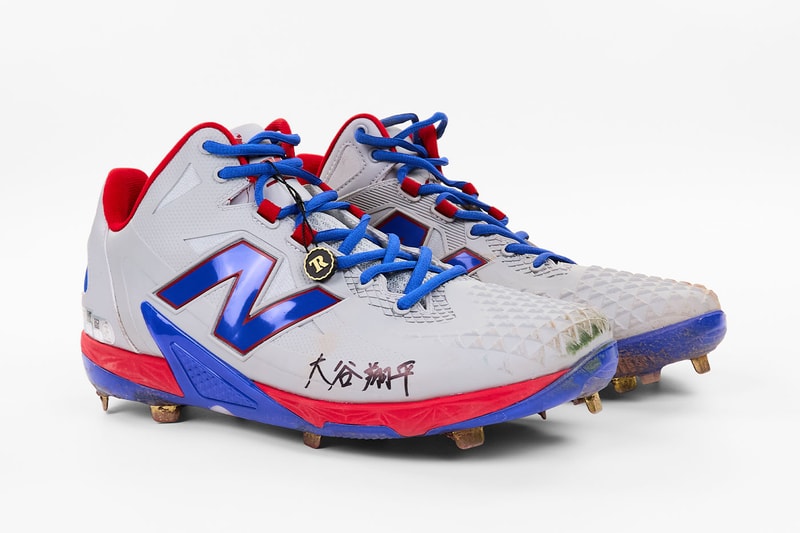 Shohei Ohtani's Game-Used New Balance Ohtani 1 Shoes Hits the Auction Block mlb los angeles dodgers tokyo japan