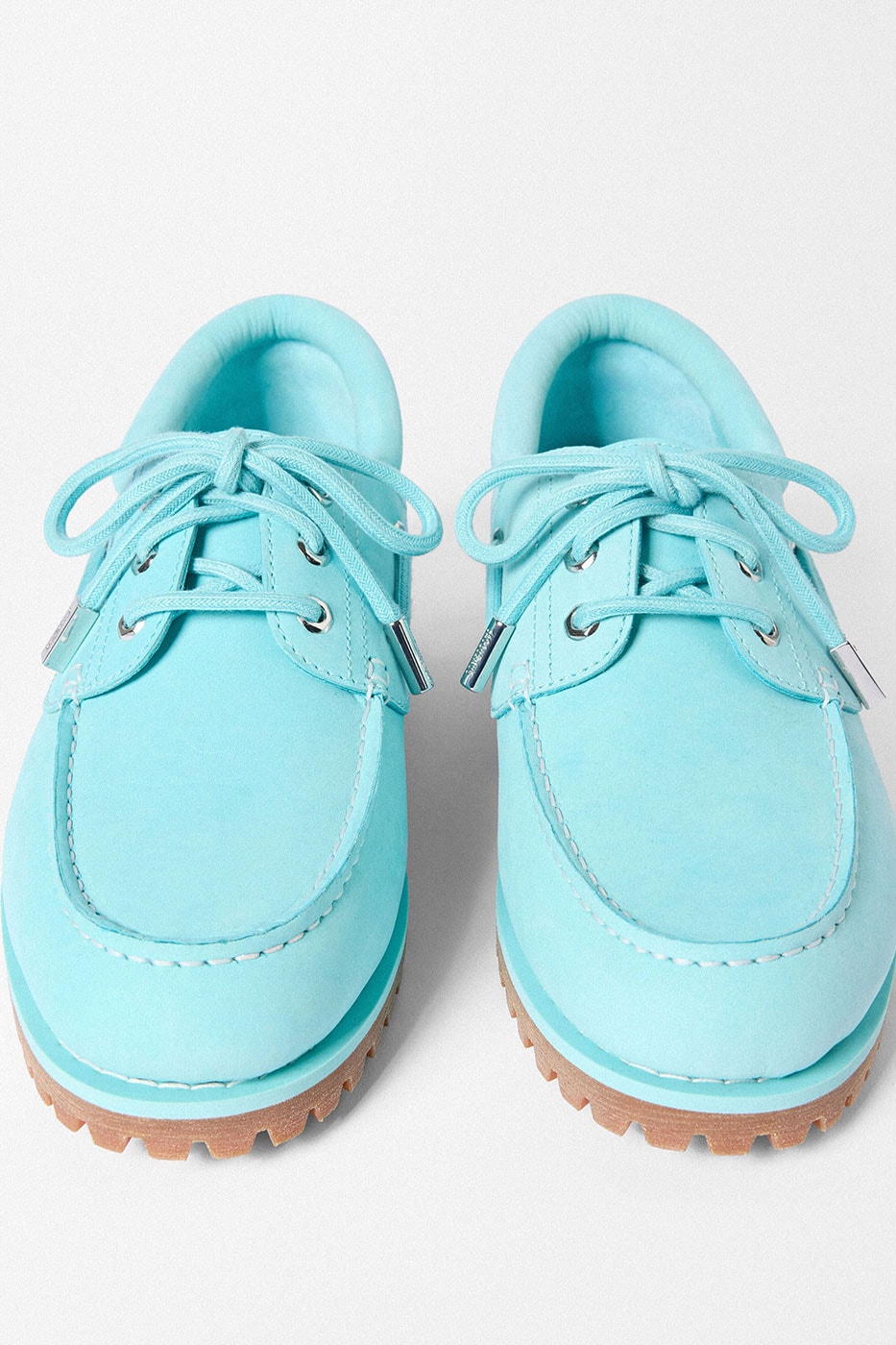 Jacquemus and Timberland Unveil the "Lagoon Blue" Authentic Boat Shoe collaboration release info