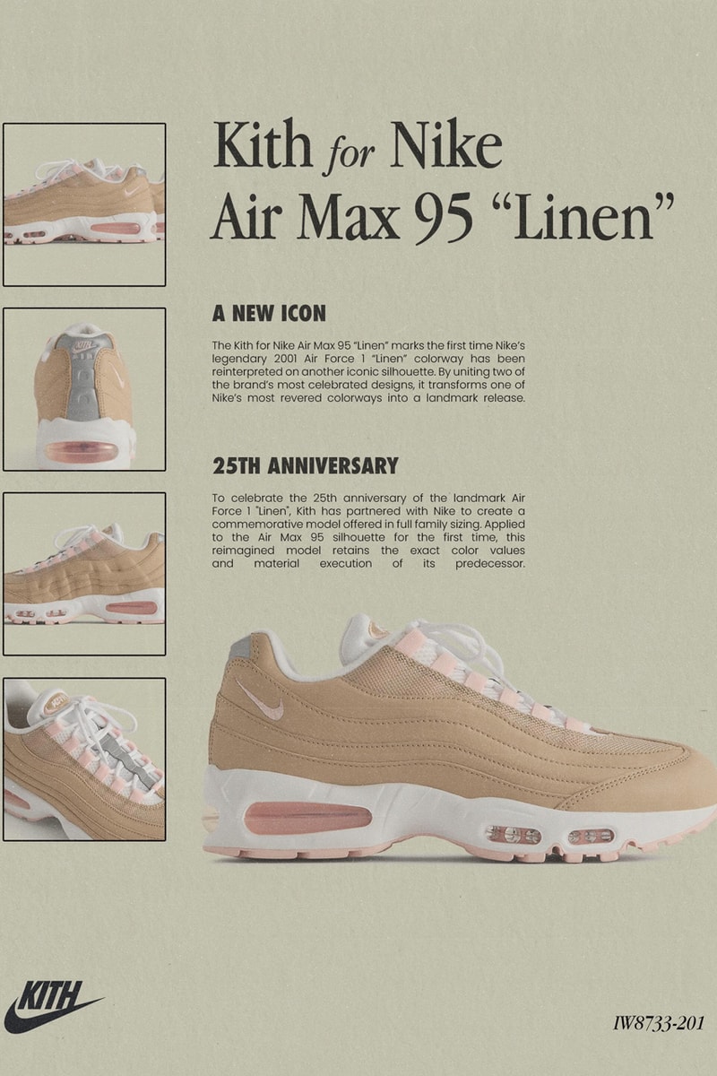 Nike x Kith Linen Collection Air Force 1 & Air Max 95