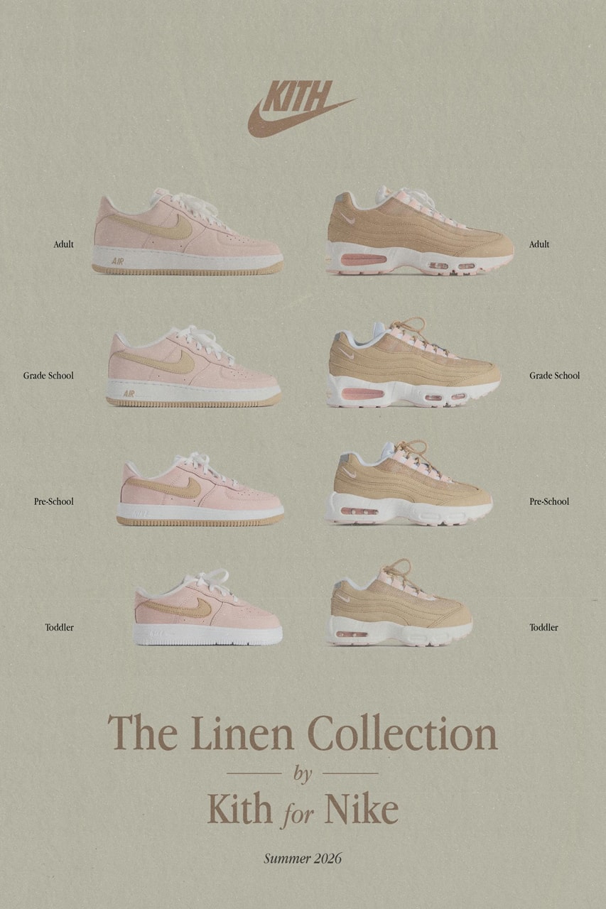 Nike x Kith Linen Collection Air Force 1 & Air Max 95