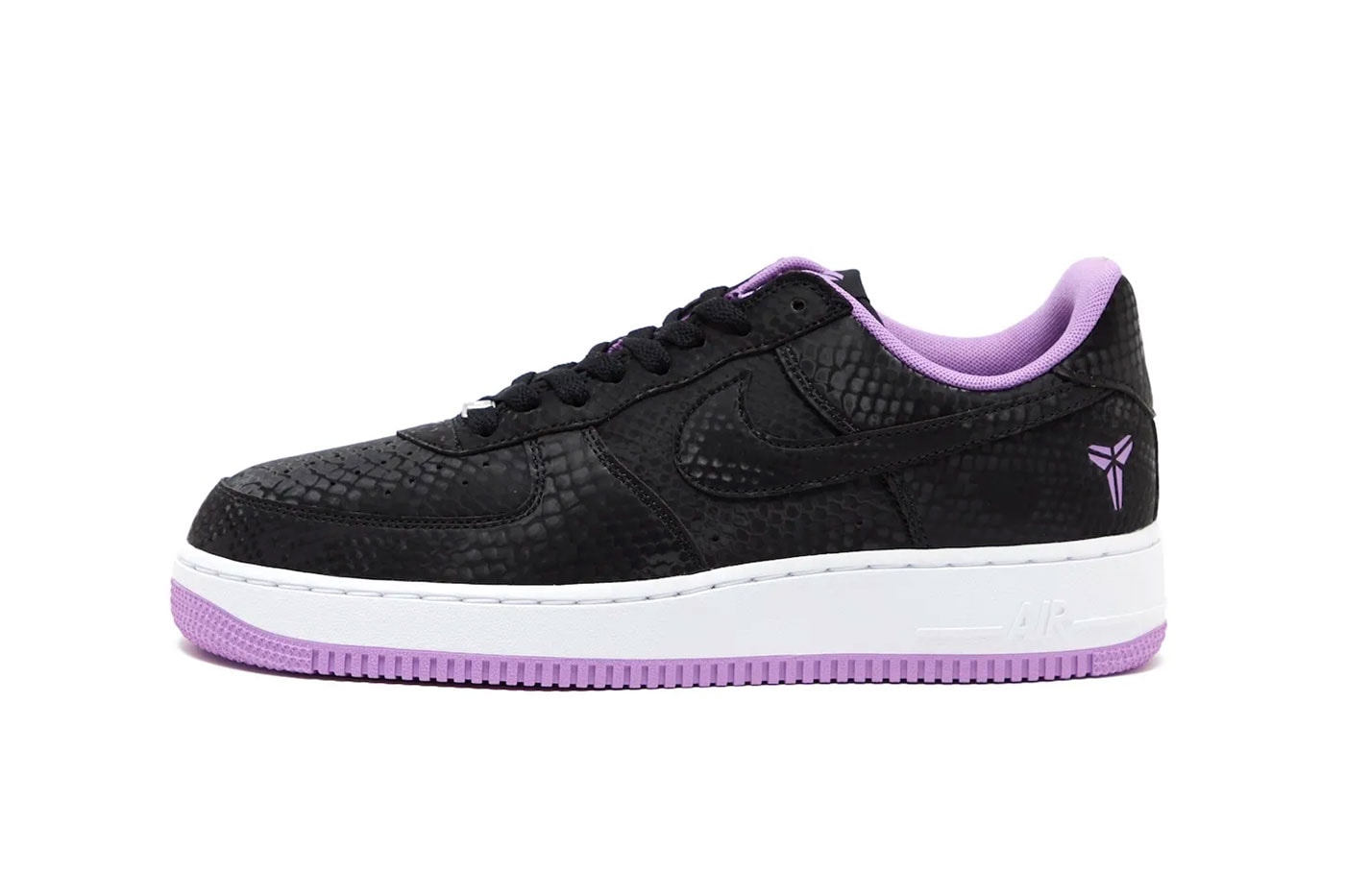 Kobe Bryant x Nike Air Force 1 Low "Black/Purple Stardust" Black/White-Purple Stardust