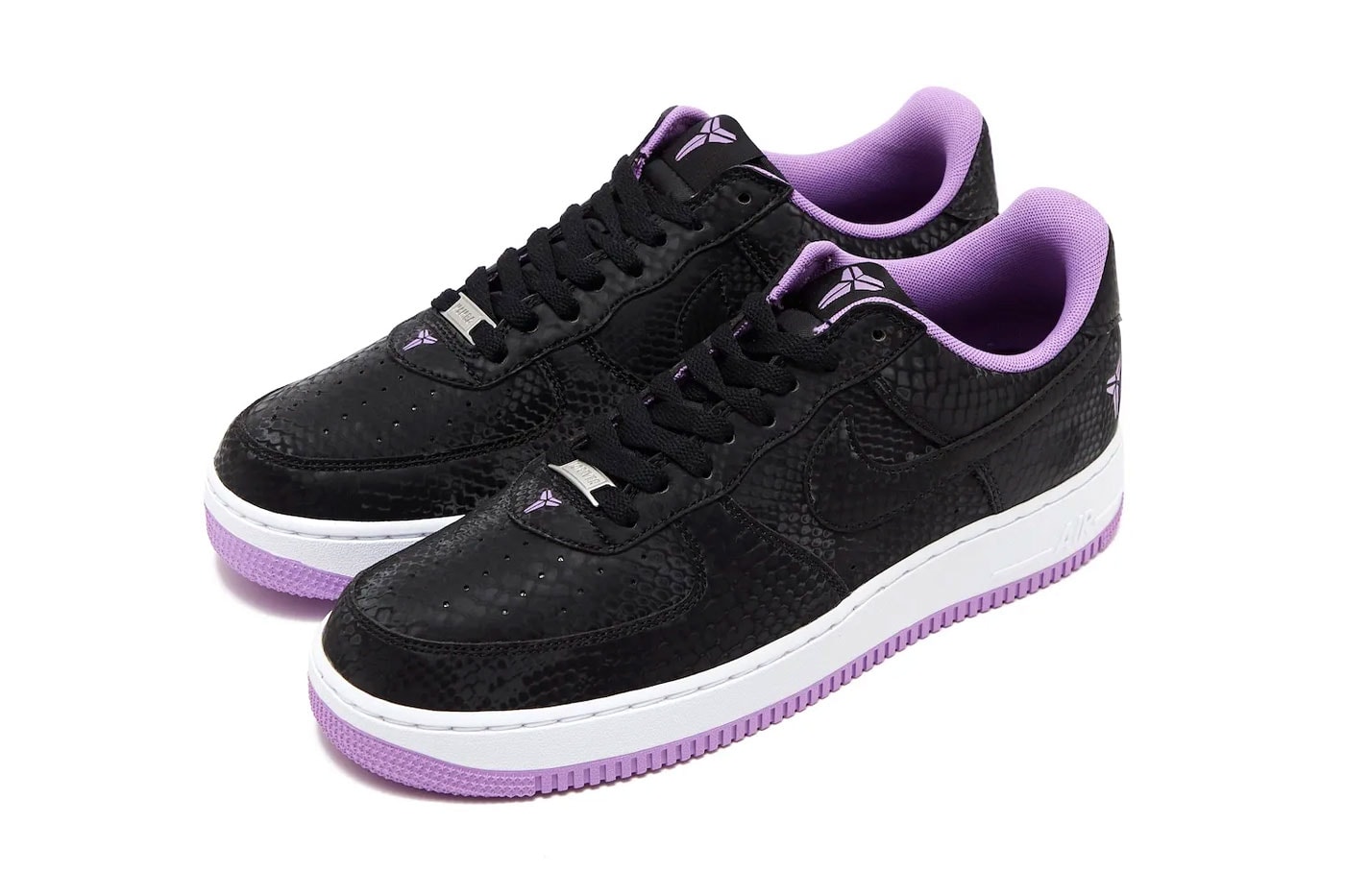 Kobe Bryant x Nike Air Force 1 Low "Black/Purple Stardust" Black/White-Purple Stardust