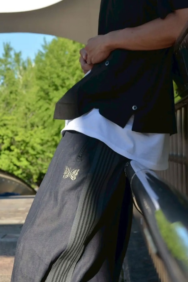NEEDLES and BEAVER Reimagine the Iconic H.D. Track Pant in Denim