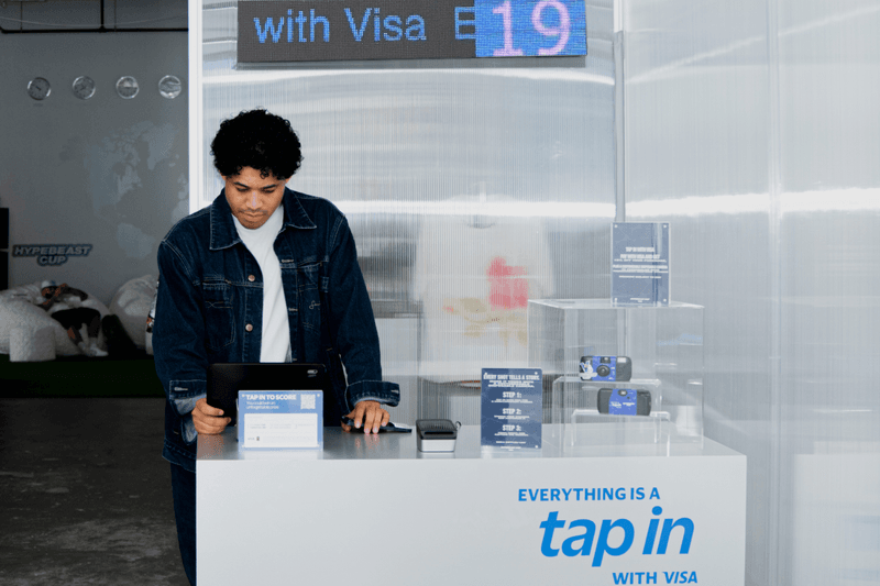 Hypebeast Cup NYC Tap In Simulator Game with Visa
