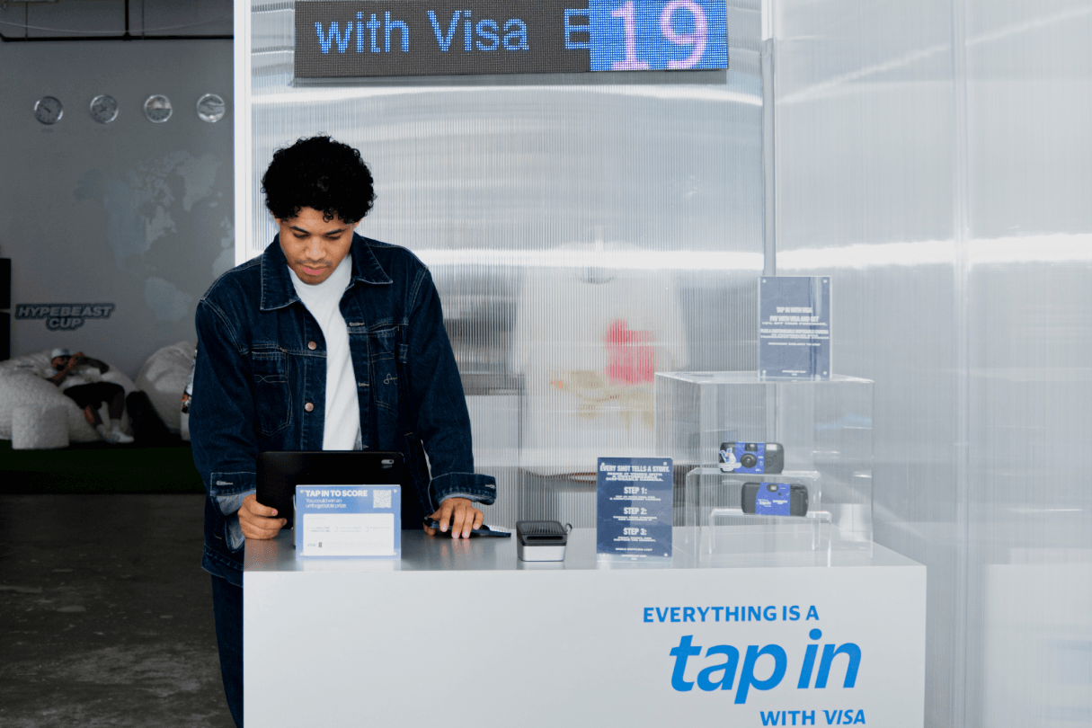 Hypebeast Cup NYC Tap In Simulator Game with Visa