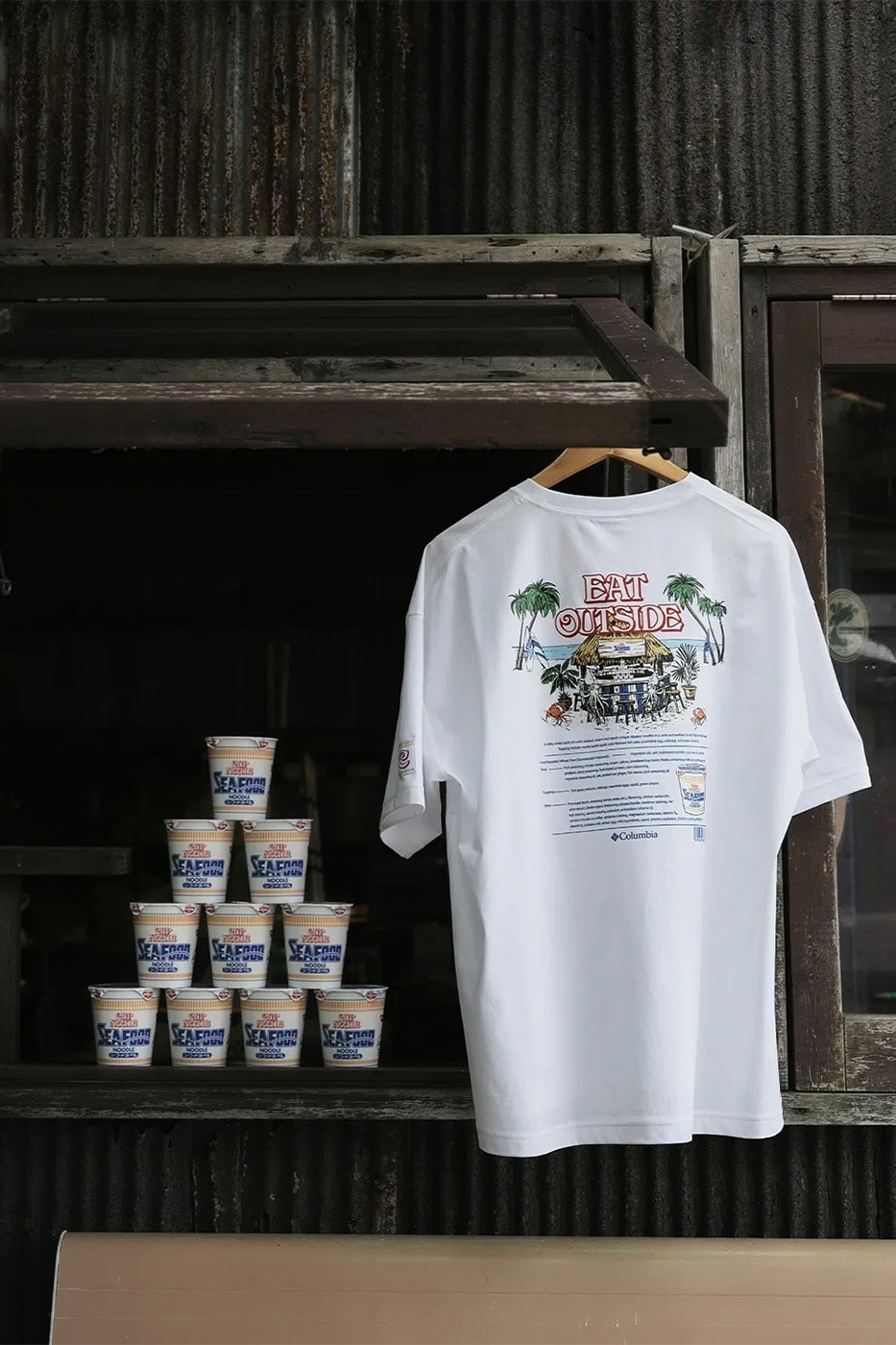 Columbia Nissin Cup Noodles 55th Anniversary Collaboration Part 2 Seafood Noodles Tees Release Info