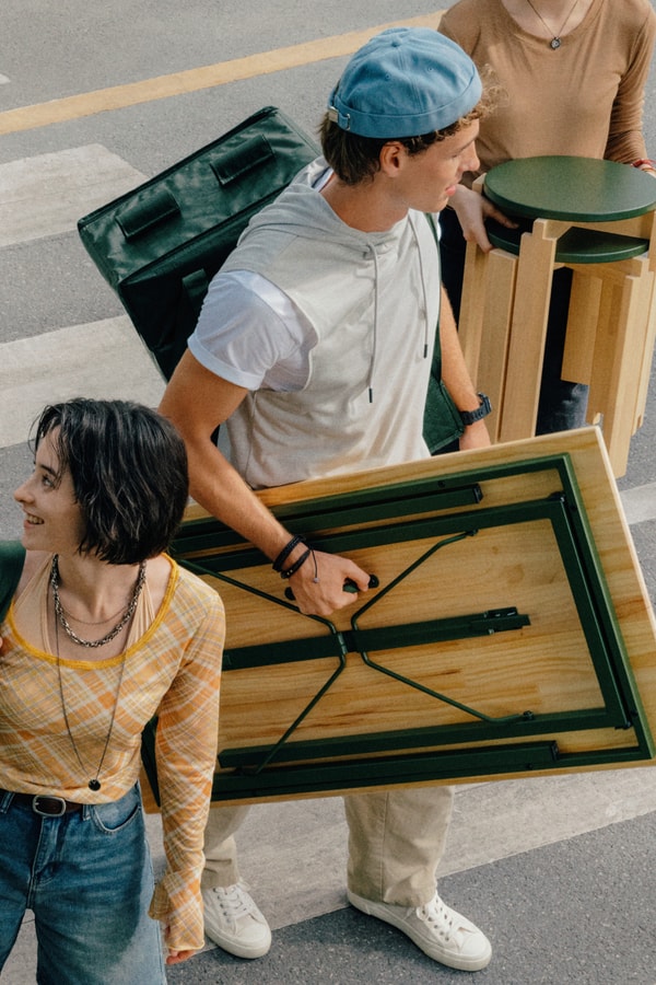 IKEA KOMPISHÄNG Portable Furniture Collection Release Info hanging storage shopping bag on wheels back cushion plant pot desk mirror standing mirror hanger for door stool book-end side table door hanger