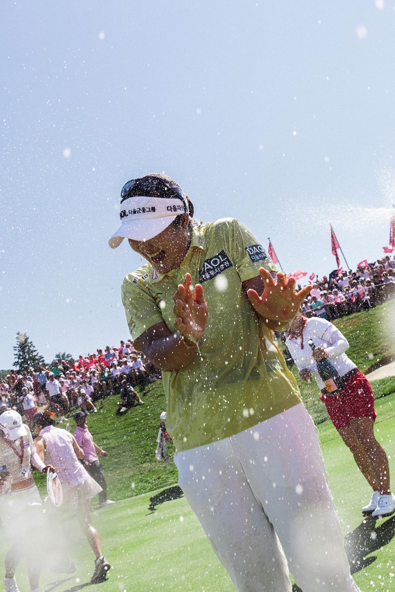 porsche amundi evian championship takeover golf formula e cayenne turbo electric 975 E presentation hole in one haerun ryu brooke henderson esery montreux festival 