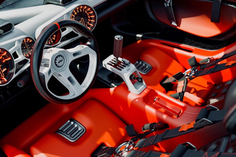 Nilu27 hypercar 6.5-liter naturally aspirated V12 engine on dyno test bench