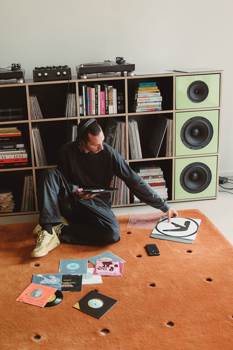 tylko hi-fi collection systems coax speaker subwoofer sound shelving furniture baltic birch plywood spaces paul cournet cloud berlin showroom