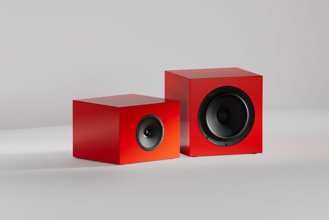 tylko hi-fi collection systems coax speaker subwoofer sound shelving furniture baltic birch plywood spaces paul cournet cloud berlin showroom