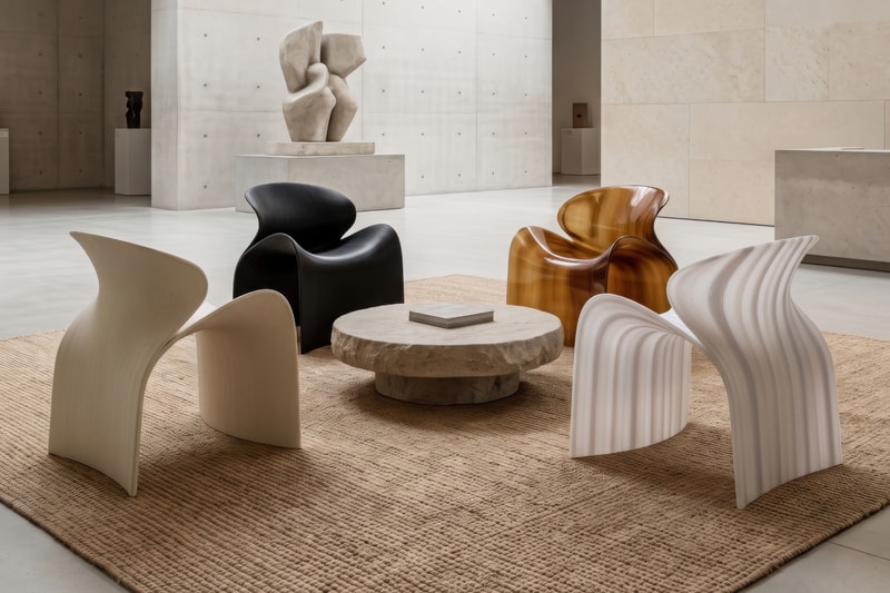 ZHA for Nagami ECHO Chair Collection Release Info White Caramel Transparent White Gradient Black Colorways 3D Printing 