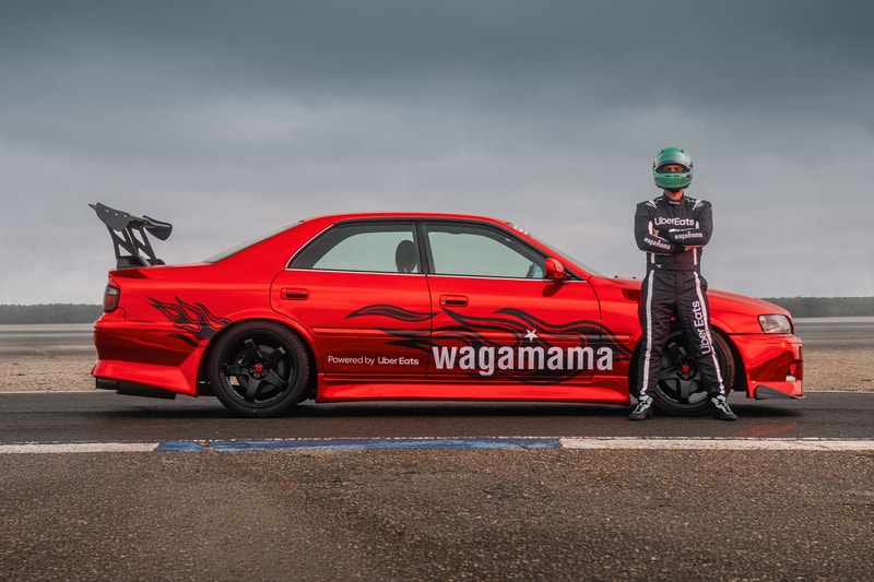 uber eats wagamama drift deliveries london tokyo racing culture toyota  chaser 1998 ollie evans food delivery service katsu curry cars gyoza 