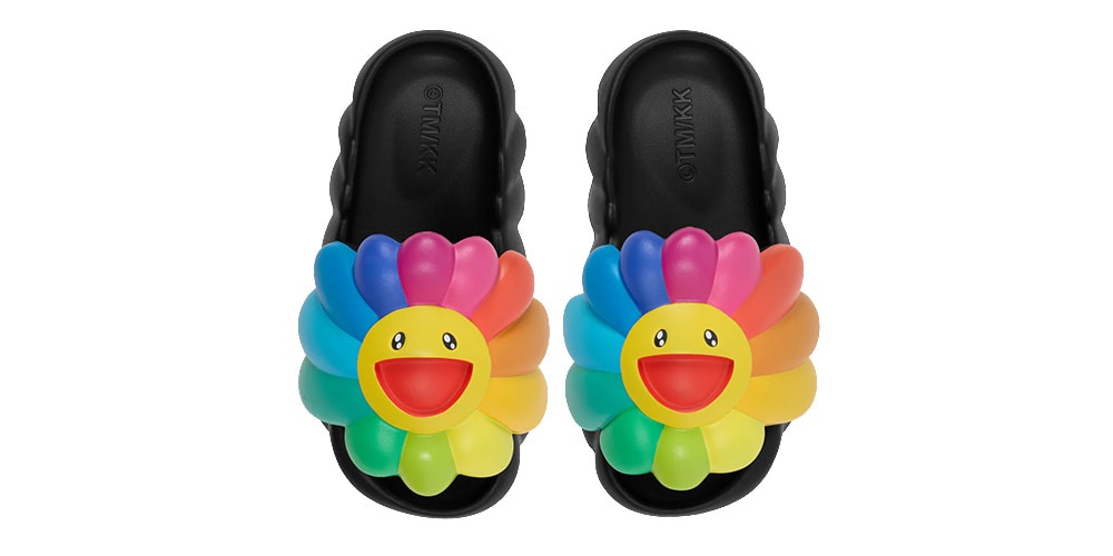 Takashi Murakami’s Ohana Hatake Full-Bloom Slipper Now Comes in a “Rainbow” Colorway