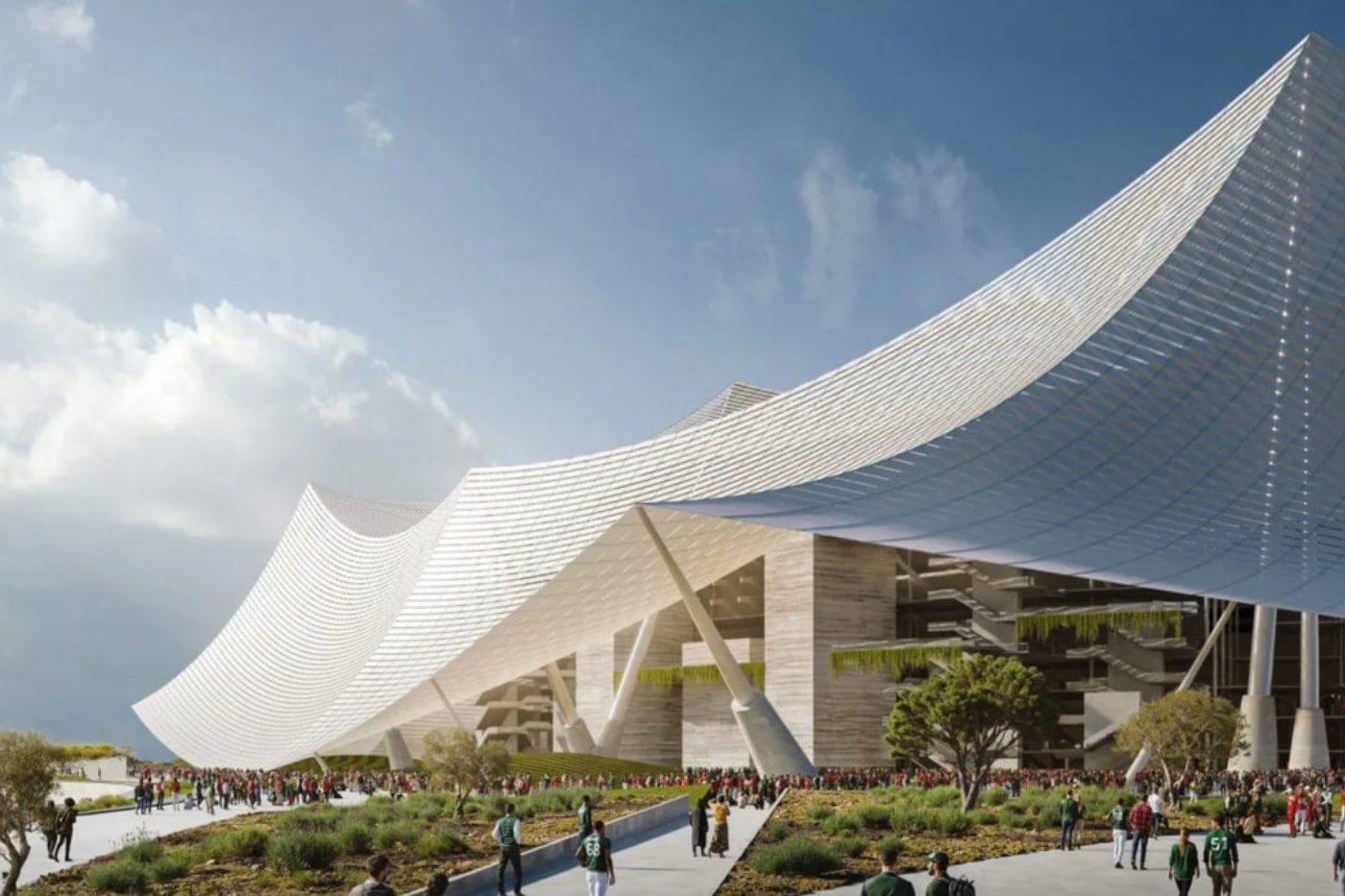 2030 FIFA World Cup Grand Stade Hassan II Venue El Mansouria Morocco Architecture Populous Oualalou + Choi