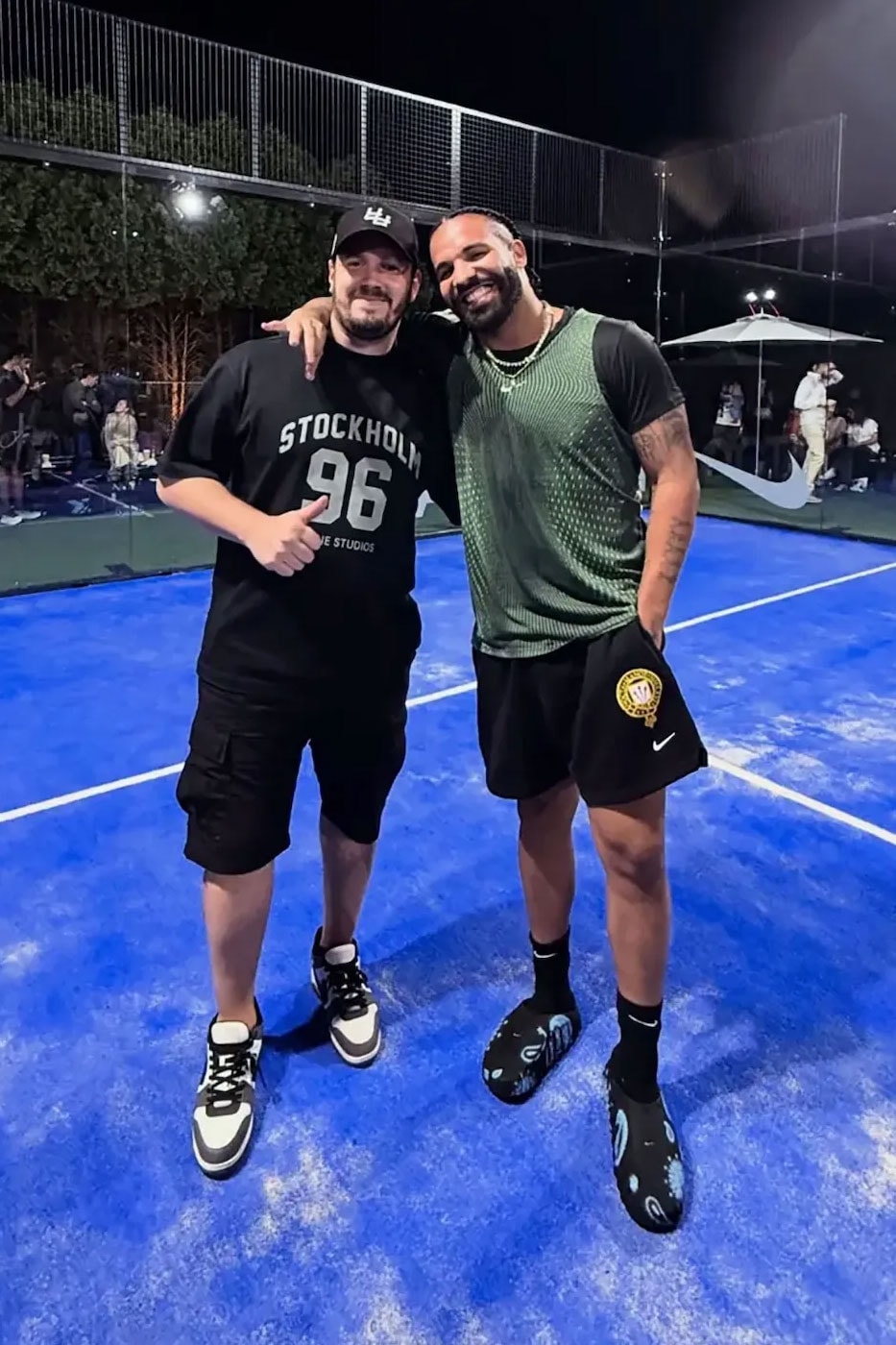 Drake Debuts Custom NOCTA x Nike Mind 001 Mules at Second Annual NOCTA Manor Retreat devin booker