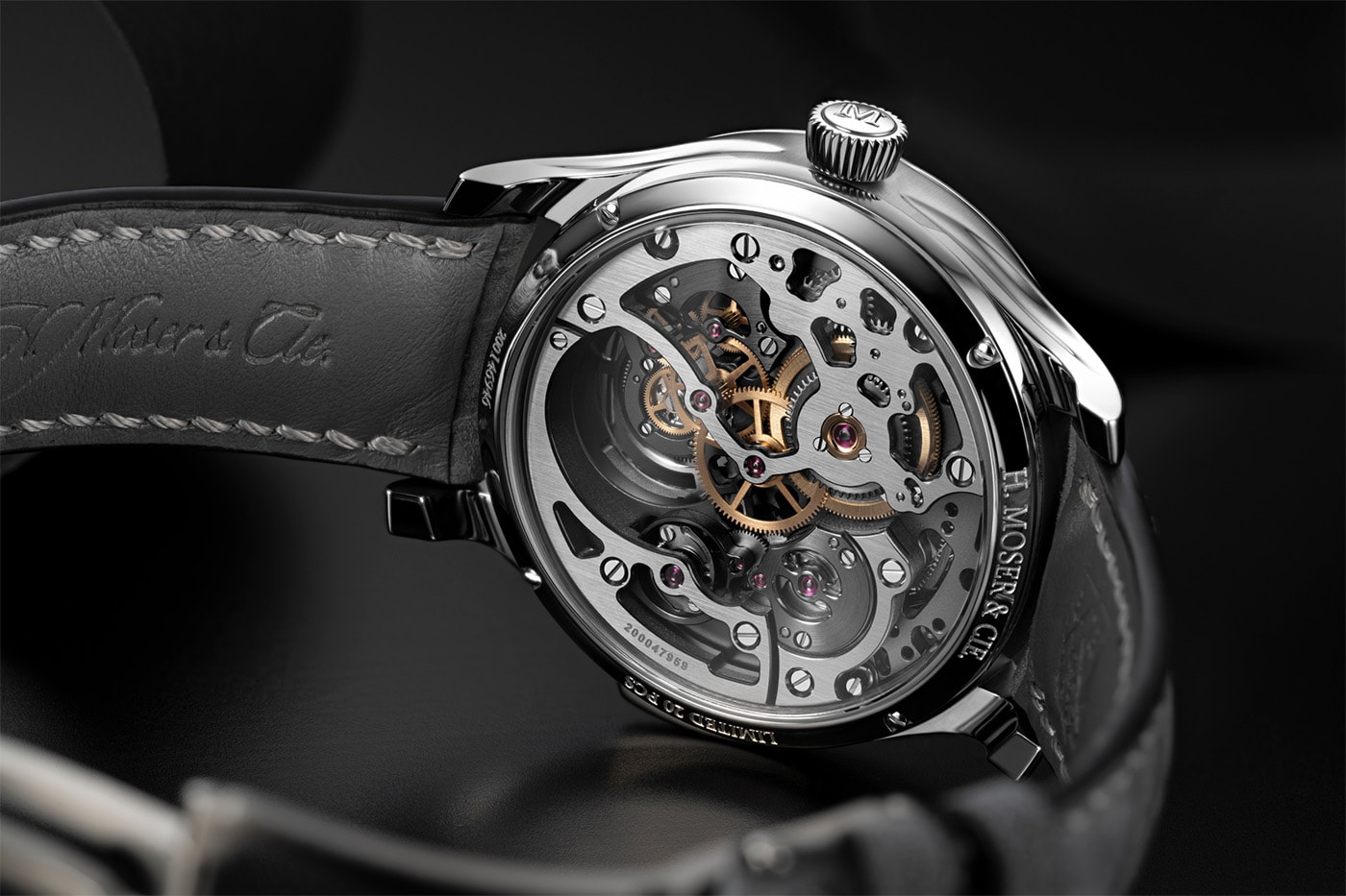 H.Moser & Cie. Endeavour Minute Repeater Cylindrical Tourbillon Skeleton Cosmic Rain Release Info Reference 1909-0501