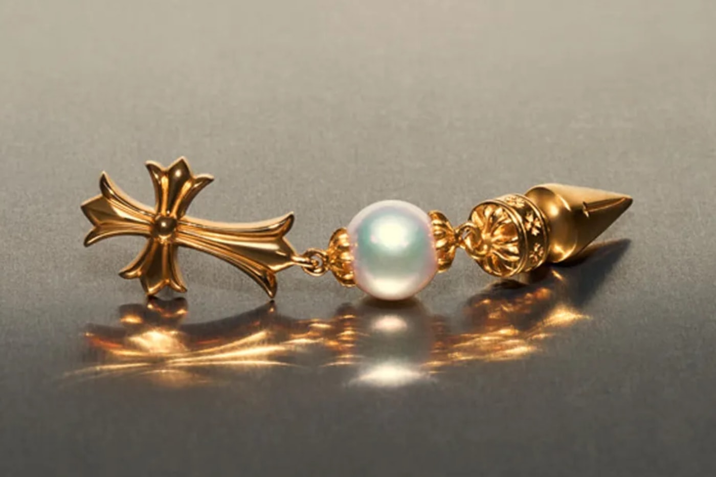 Mikimoto and Chrome Hearts 22-karat gold and Akoya pearl jewellery