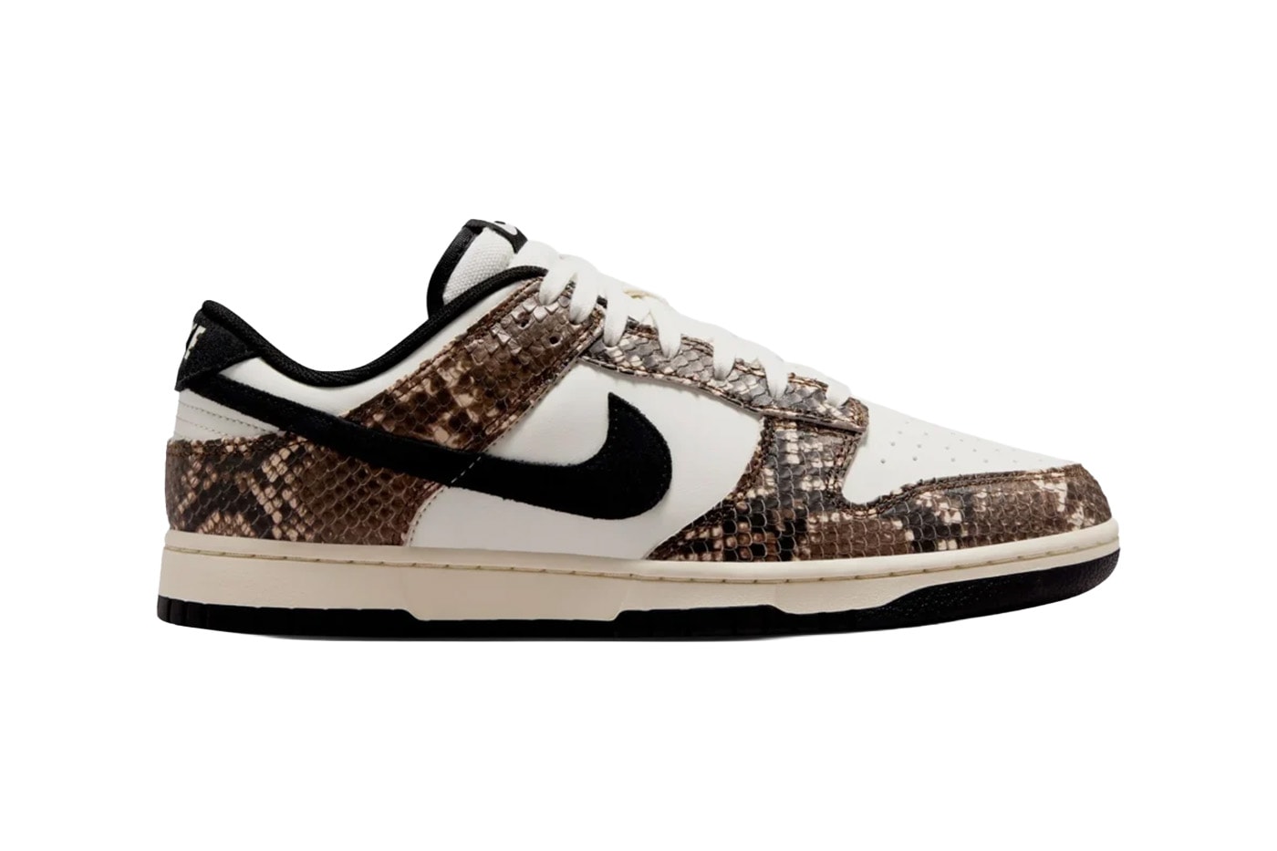 Nike Dunk Low Retro “Snake/Soft Pearl/Mosswood Brown” IO1616-002 Official Images
