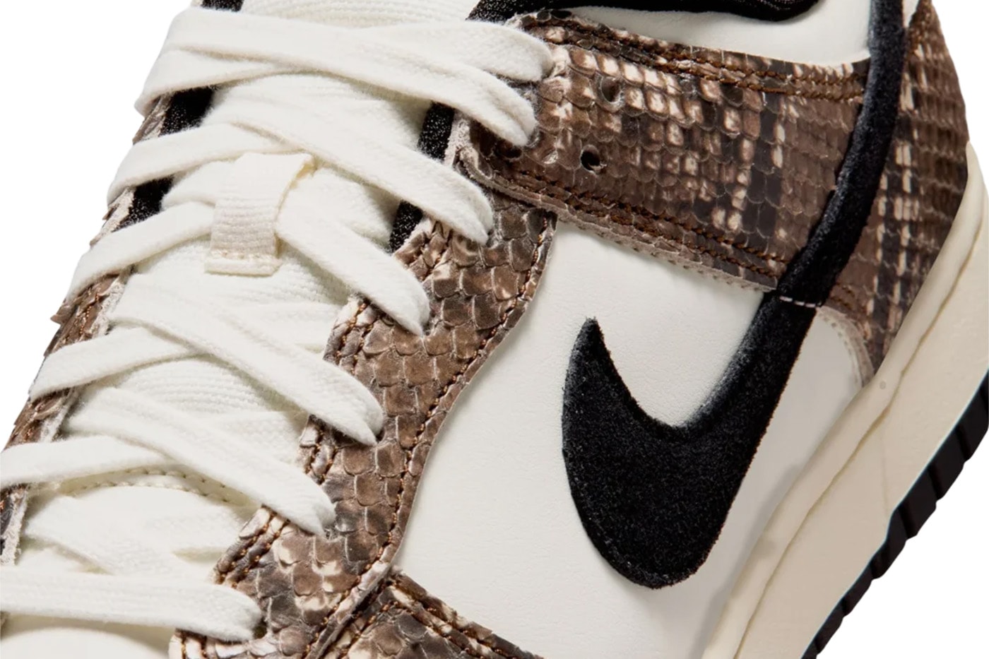 Nike Dunk Low Retro “Snake/Soft Pearl/Mosswood Brown” IO1616-002 Official Images