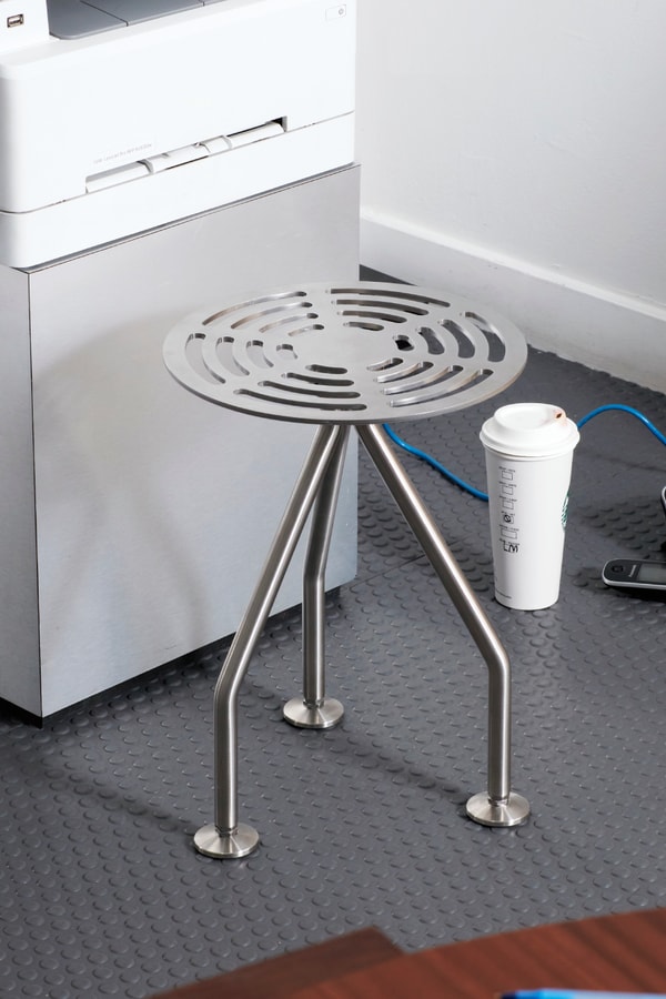 NM3 x QuadroDesign Andrea Ferrari OG—NM301 Stainless Steel Stool Info Furniture Design