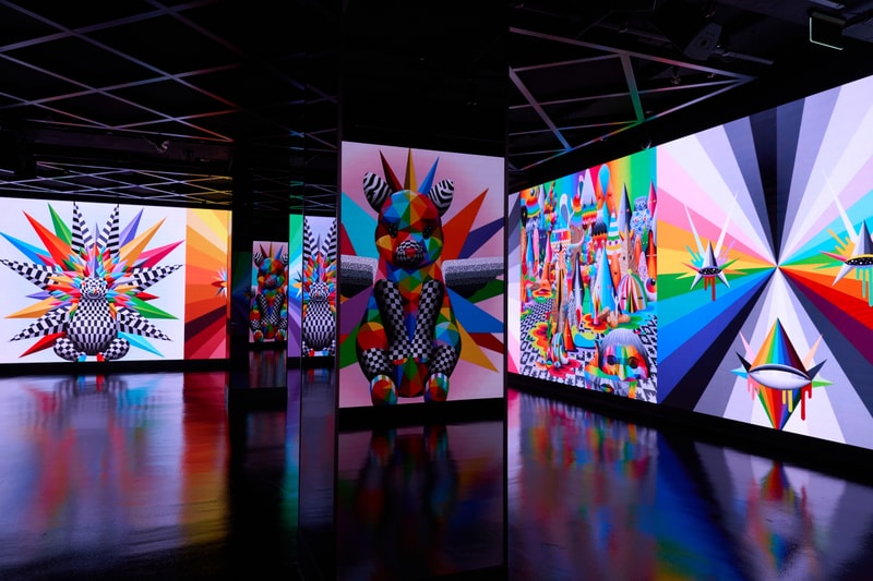 okuda san miguel w1 curates immersive installation art artworks