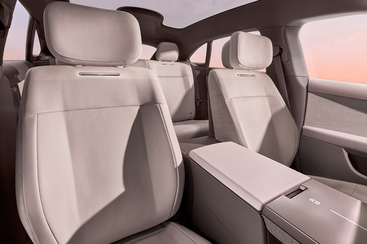 Range Rover GT prototype electric sport sedan in bespoke topographic camouflage