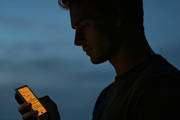 Xteink X4 Pro pocket e-reader with dual-tone frontlight attached magnetically to a smartphone