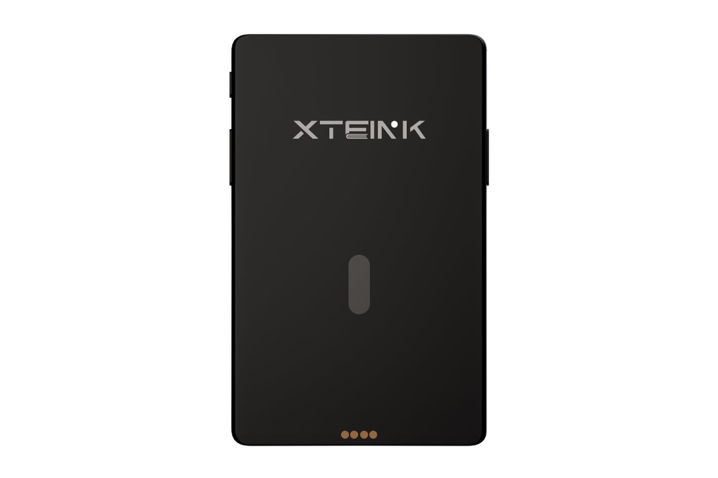 Xteink X4 Pro pocket e-reader with dual-tone frontlight attached magnetically to a smartphone