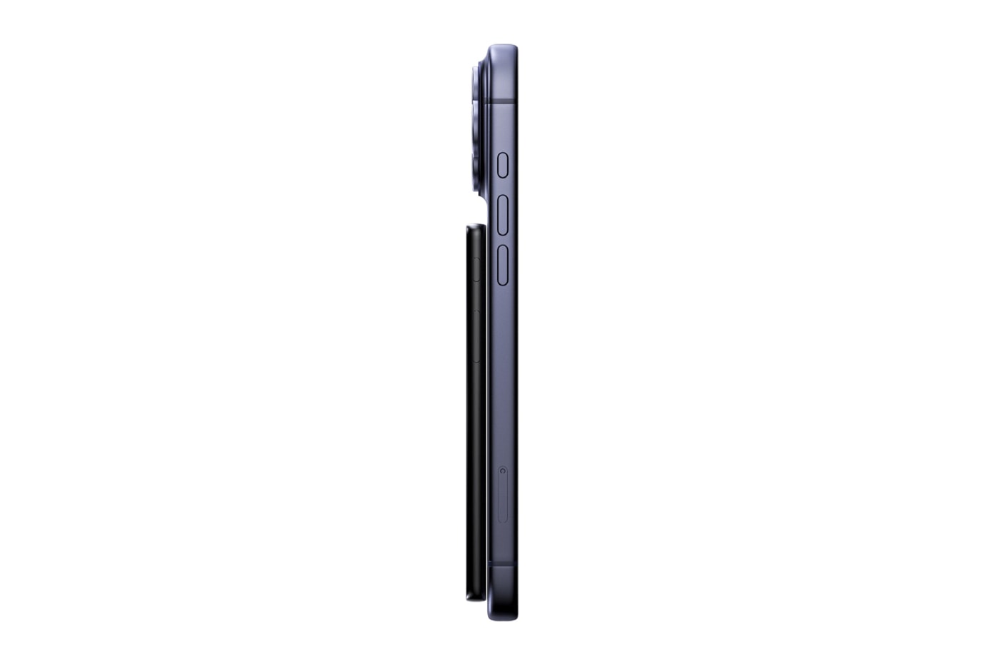 Xteink X4 Pro pocket e-reader with dual-tone frontlight attached magnetically to a smartphone
