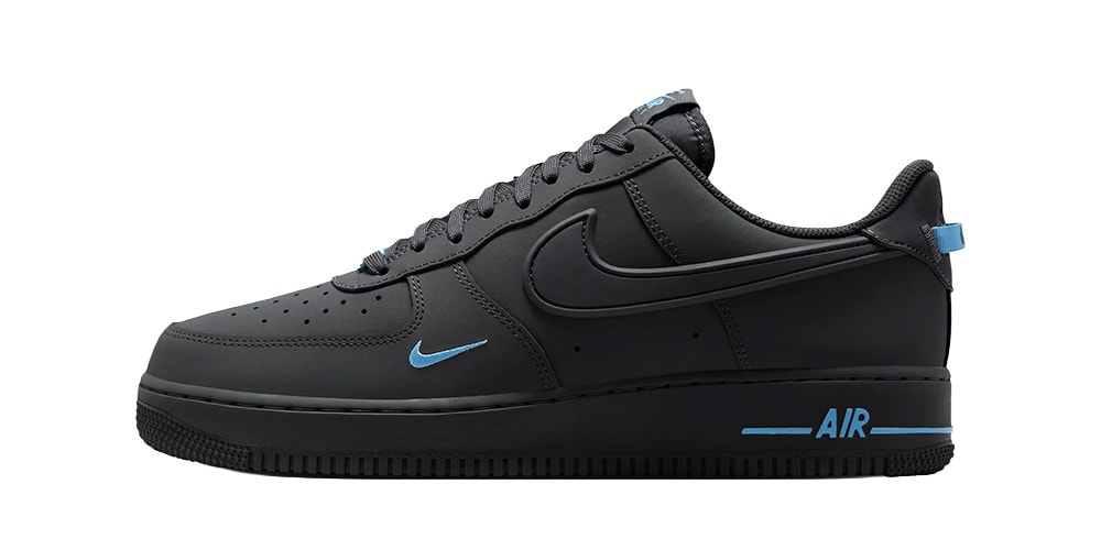 Take an Official Look at the Nike Air Force 1 '07 "Anthracite/Football Blue"