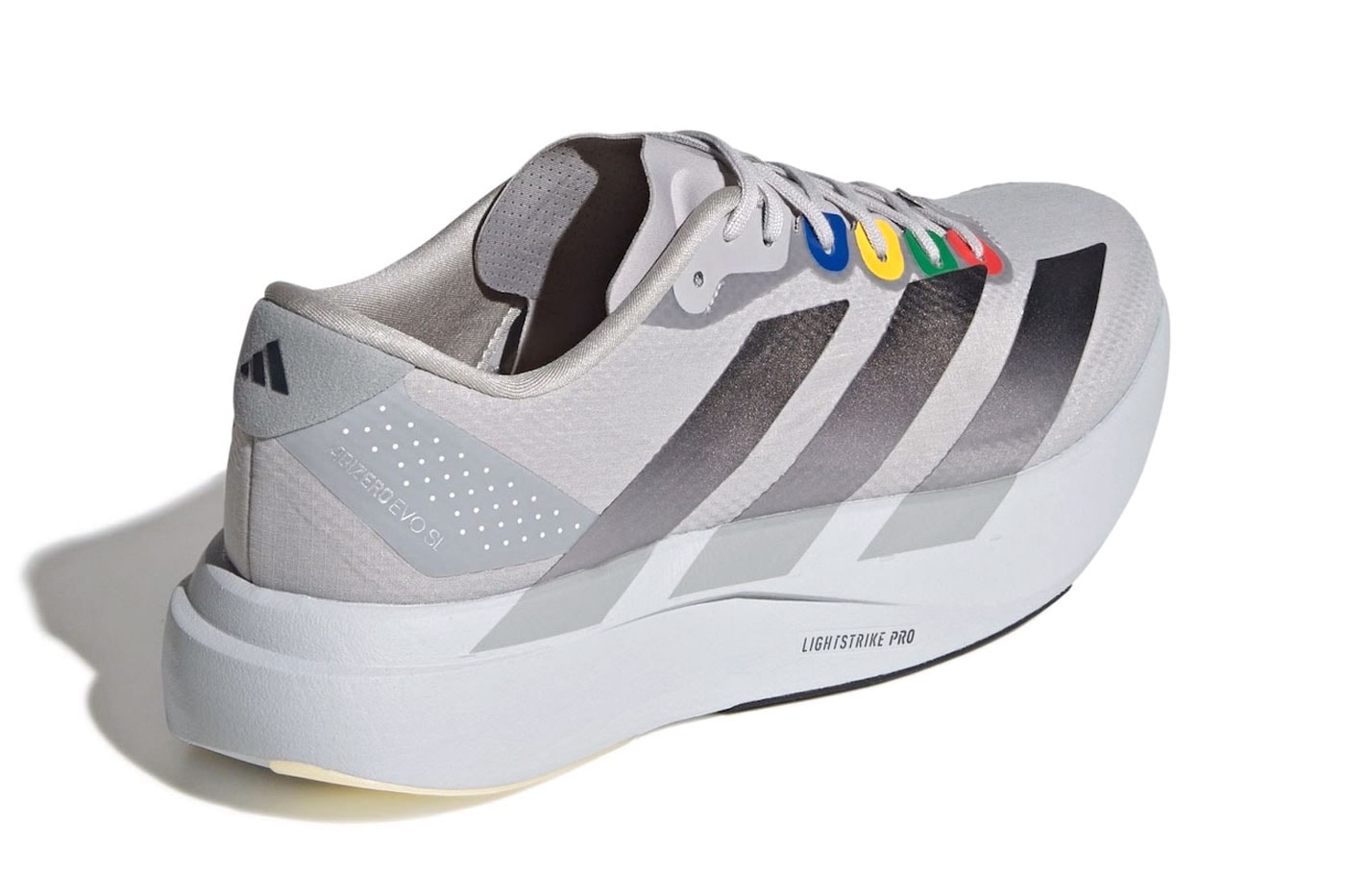 Carnival and adidas Channel Retro Gaming on the Adizero EVO SL "The Grey Console" Grey/Black-Multi-Color KI0025 nintendo 64 playstation