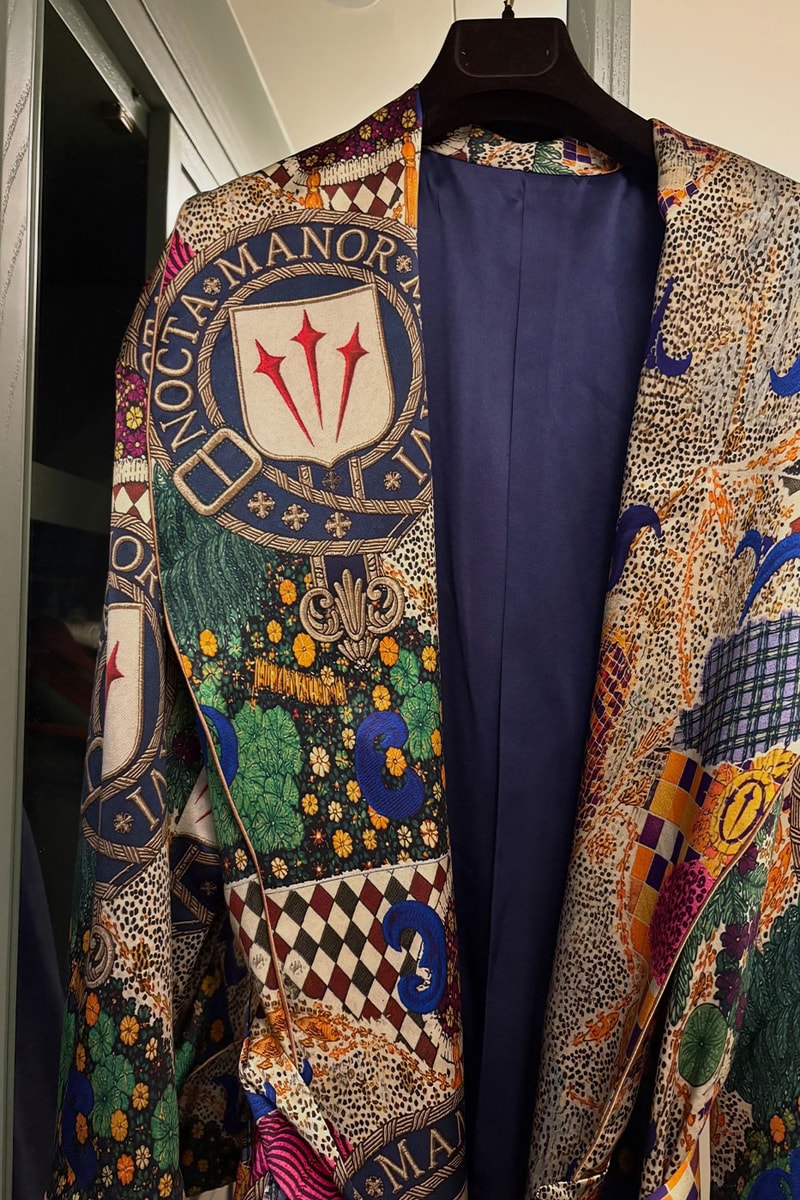 Domenico Formichetti Reveals Custom "NOCTA Manor" Silk Robe for Drake como italy