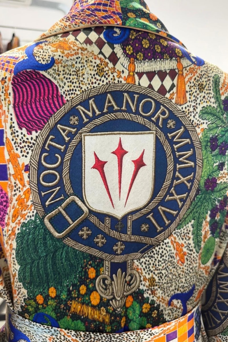 Domenico Formichetti Reveals Custom "NOCTA Manor" Silk Robe for Drake como italy