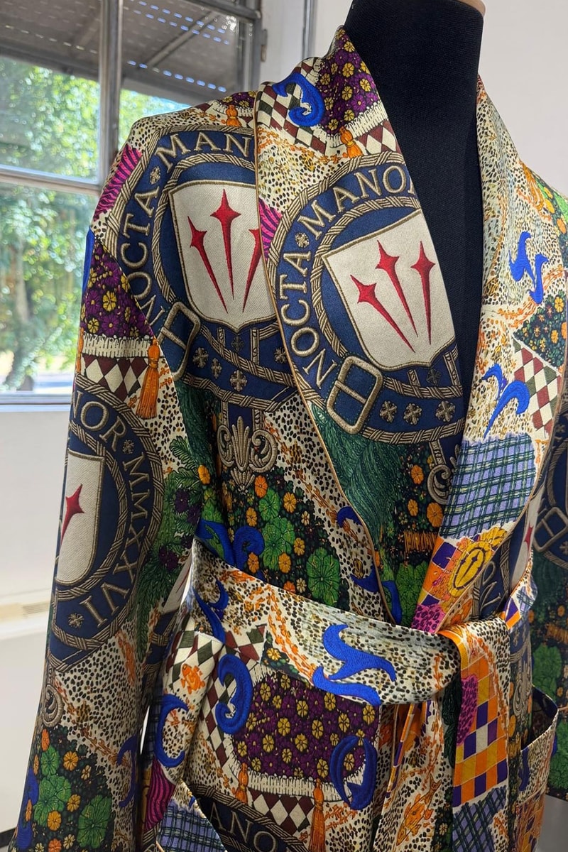 Domenico Formichetti Reveals Custom "NOCTA Manor" Silk Robe for Drake como italy