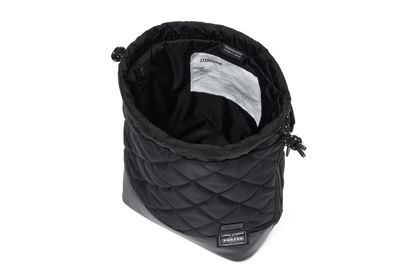 JJJJound PORTER key pack drawstring messenger bag backpack 2026 Collaboration collection Release Info