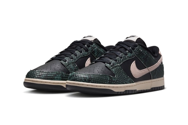 Nike Dunk Low Retro “Black Snakeskin" Release Info IO1616-001 Black/Fir-Black Spruce-Soft Pearl