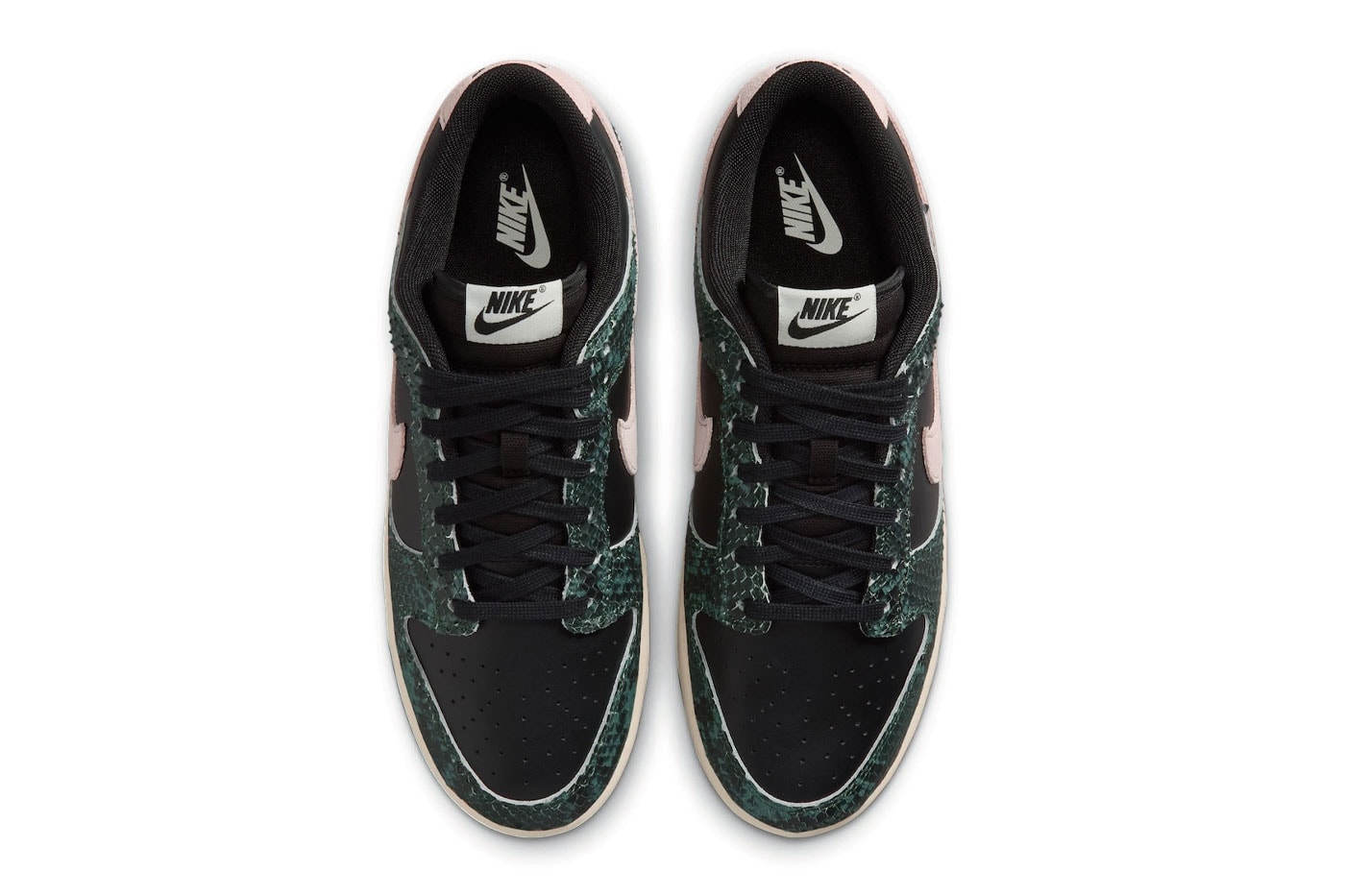 Nike Dunk Low Retro “Black Snakeskin" Release Info IO1616-001 Black/Fir-Black Spruce-Soft Pearl