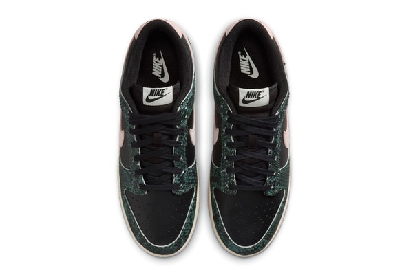 Nike Dunk Low Retro “Black Snakeskin" Release Info IO1616-001 Black/Fir-Black Spruce-Soft Pearl