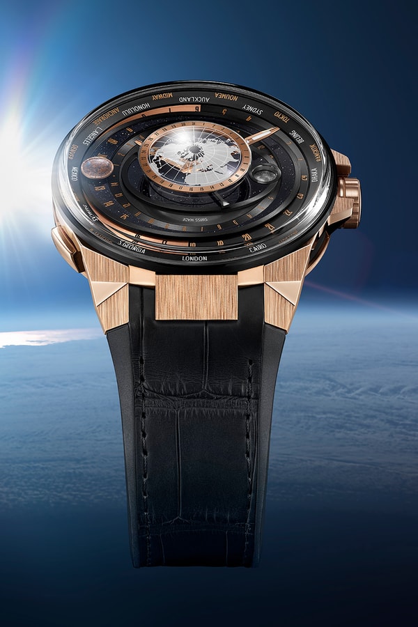 Ulysse Nardin Blast Moonstruck Limited Edition 1065-400LE-2A-BLACK/1A Aventurine dial Bronzite Sun indication Rose gold ring  UN-106 Manufacture caliber Release Info