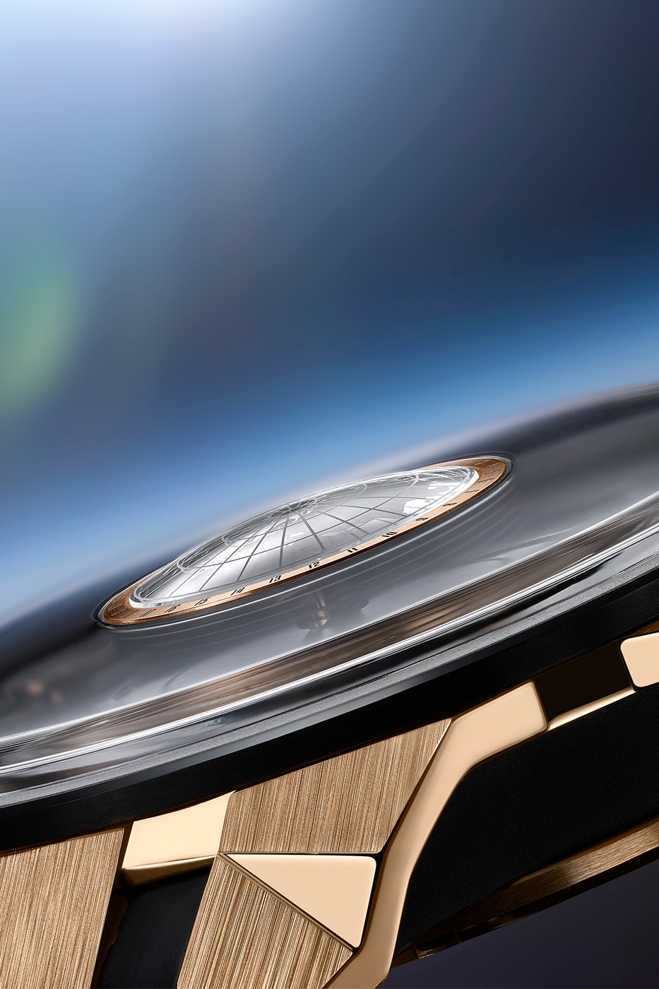 Ulysse Nardin Blast Moonstruck Limited Edition 1065-400LE-2A-BLACK/1A Aventurine dial Bronzite Sun indication Rose gold ring  UN-106 Manufacture caliber Release Info