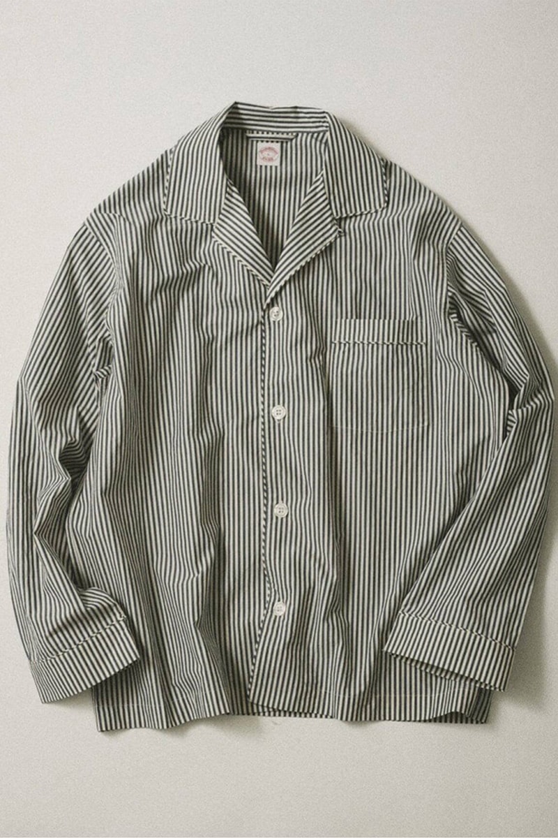 Brooks Brothers JOURNAL STANDARD relume Stripe Shirt Jacket Collaboration Release Info