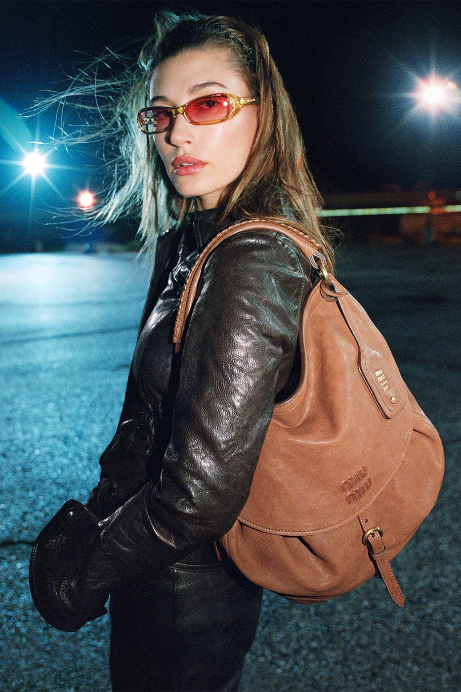 Miu Miu Fall/Winter 2026 Campaign Info Hailey Bieber Xiao Wen Ju Info Zoe Ghertner Renell Medrano Miuccia Prada