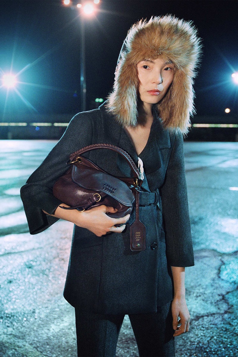 Miu Miu Fall/Winter 2026 Campaign Info Hailey Bieber Xiao Wen Ju Info Zoe Ghertner Renell Medrano Miuccia Prada