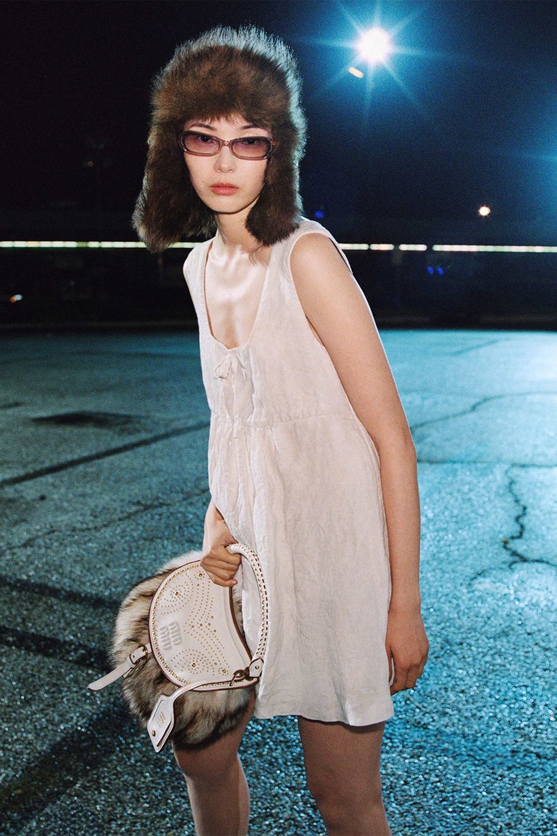 Miu Miu Fall/Winter 2026 Campaign Info Hailey Bieber Xiao Wen Ju Info Zoe Ghertner Renell Medrano Miuccia Prada