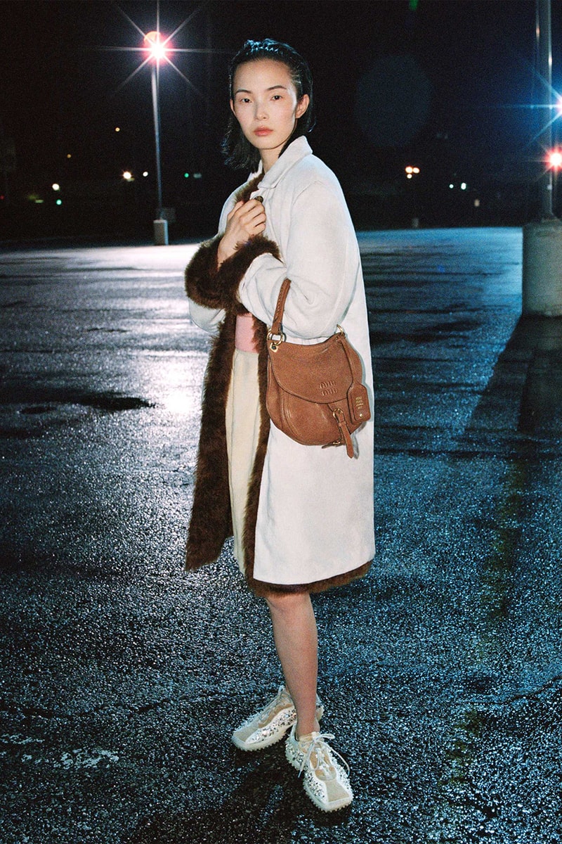Miu Miu Fall/Winter 2026 Campaign Info Hailey Bieber Xiao Wen Ju Info Zoe Ghertner Renell Medrano Miuccia Prada