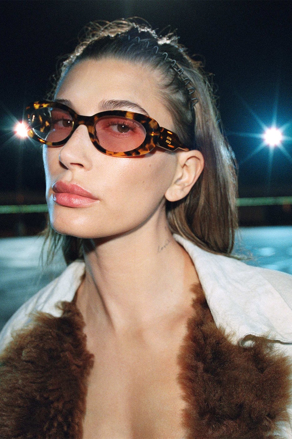 Miu Miu Fall/Winter 2026 Campaign Info Hailey Bieber Xiao Wen Ju Info Zoe Ghertner Renell Medrano Miuccia Prada