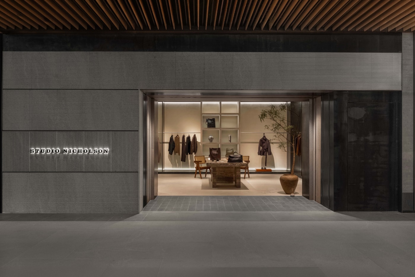 Studio Nicholson Beijing Taikoo Li Sanlitun Store Opening Info Interiors Nick Wakeman Pierre Jeanneret Chandigarh Hans J. Wegner